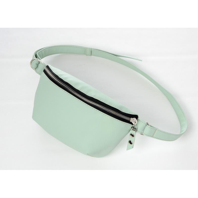 Сумка бананка на пояс Sambag Polo SQO 24x15x4 см Мятный