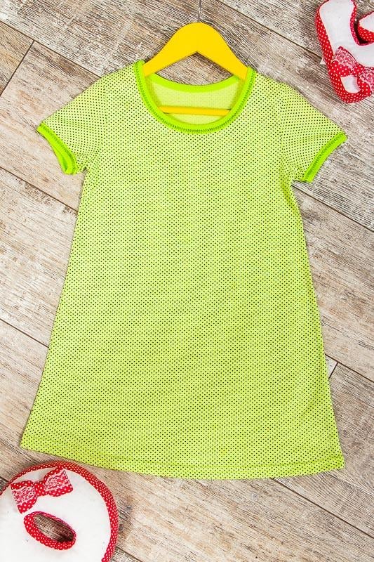 Сорочка для дівчинки Носи своє Sleep Горох р. 28 Салатовий (6019-002)