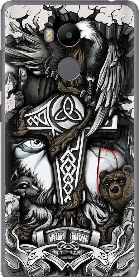 Чехол на Xiaomi Redmi 4 Prime Тату Викинг (4098u-437-42517)