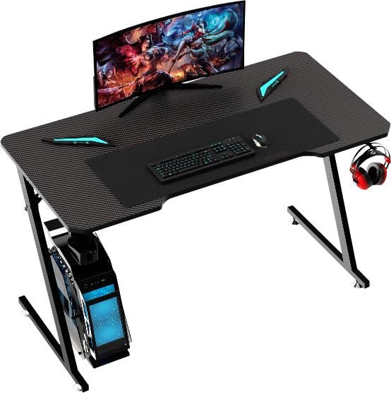 Компьютерный стол GT Racer T-1213 120x60x73 см Black (1518) - фото 4 Компьютерный стол GT Racer T-1213 120x60x73 см Black (1518) - фото 4