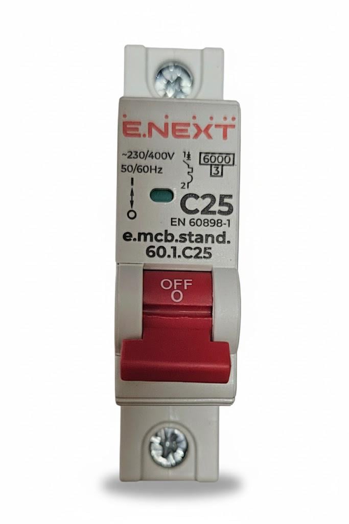 Автоматичний вимикач E.NEXT 25А 1п (1490)