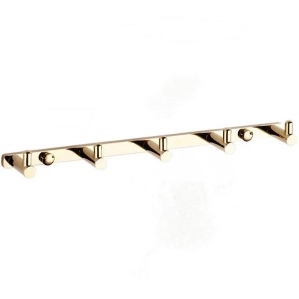 Планка з гачками для рушників Mexen MEX-709165-50 п'ятірної Золотий (194594)