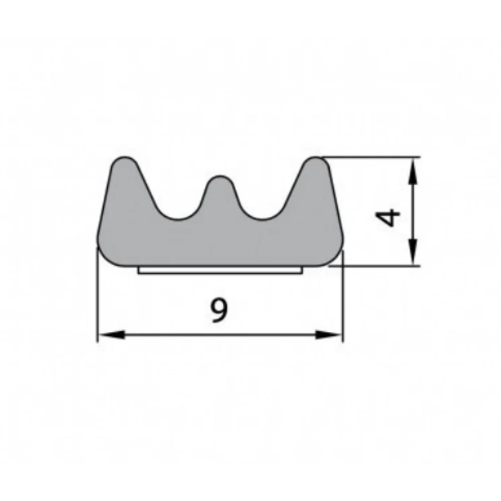 Ущільнювач самоклеючий Е профіль 9x4 см каучуковий для вікон та дверей 75 м 2 шт. Коричневий (UD1109) - фото 2 Ущільнювач самоклеючий Е профіль 9x4 см каучуковий для вікон та дверей 75 м 2 шт. Коричневий (UD1109) - фото 2