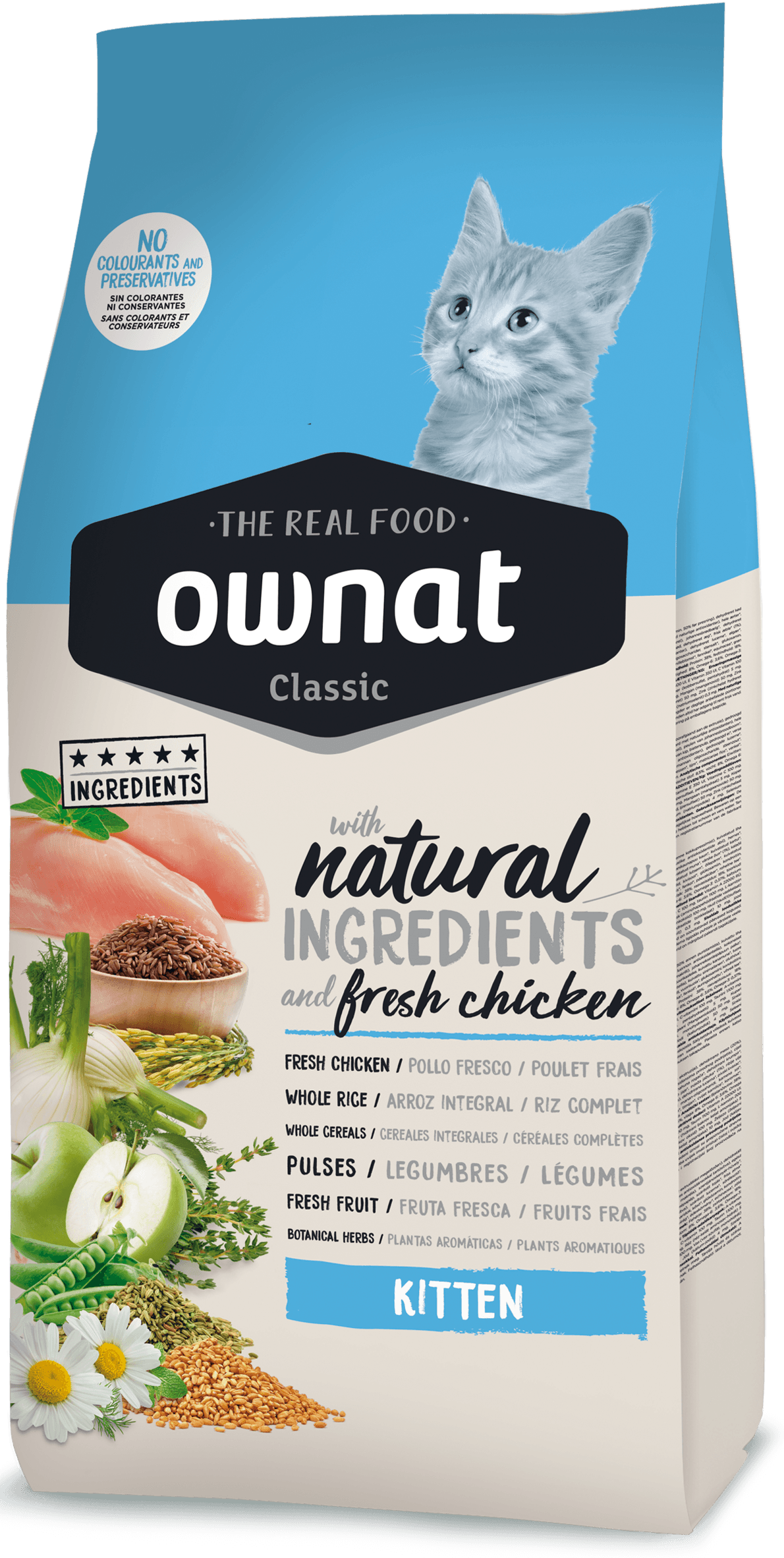 Корм сухий для кошенят Ownat Classic Kitten Chicken 1,5 кг (24149754)