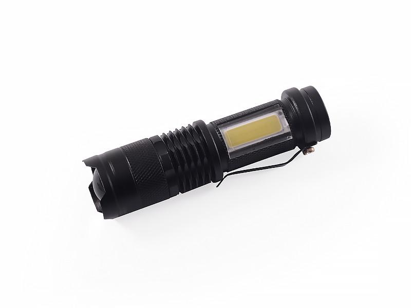 Фонарик ручной 511/8424/4814-XPE+COB ЗУ mircoUSB встроенный аккумулятор zoom
