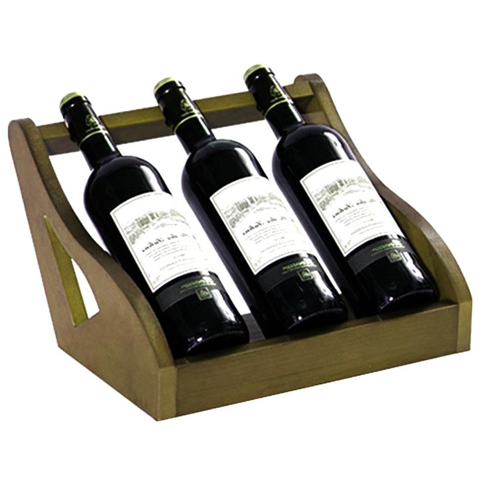 Полка для вина настольная Мелтер 3 Мускат (Впс-311007)