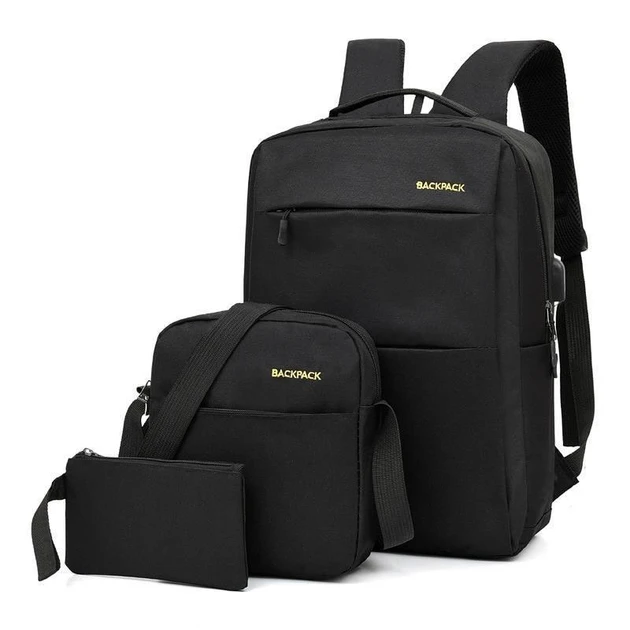Городской рюкзак Backpack 3в1 рюкзак/сумка/клатч 9018 Черный (32806962)