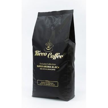 Кава в зернах Ricco Coffee Super Aroma Black 1000 г