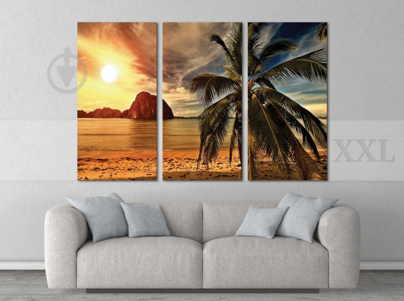Модульна картина Poster-land Пляж Пальма Art-168_XXL