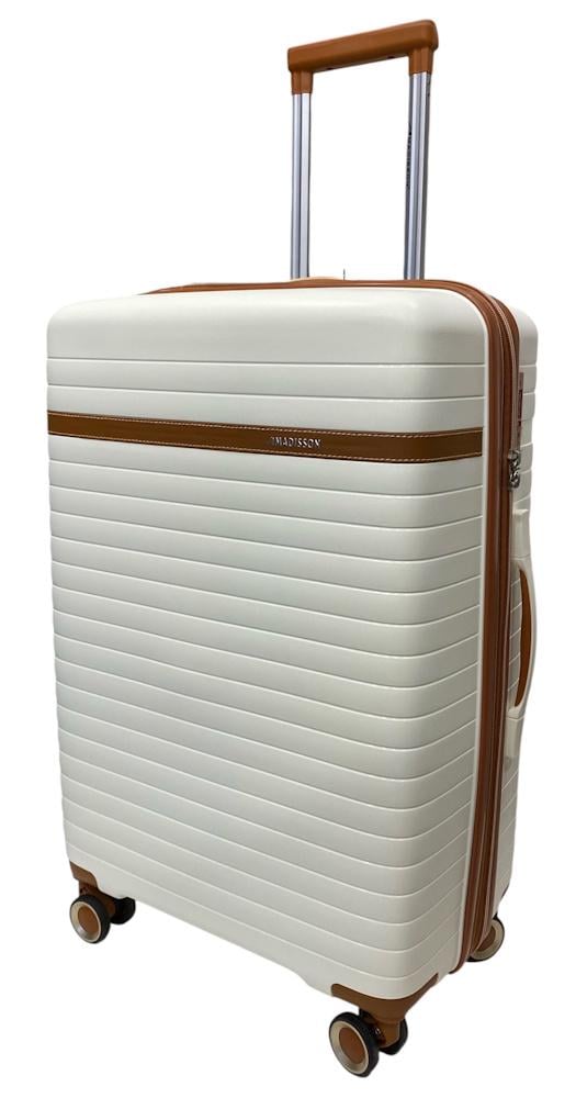 Чемодан средний Madisson Snowball 63703 полипропилен Кремовый