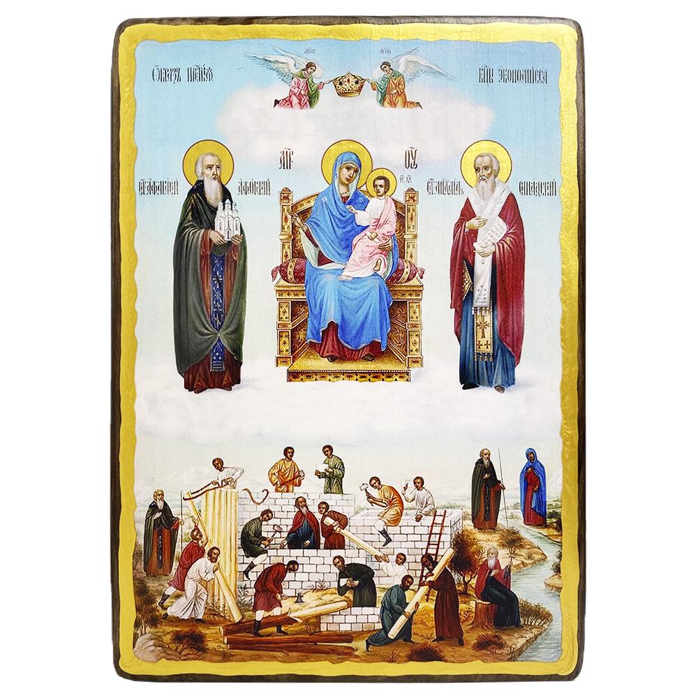 Икона деревянная Богородица Экономисса (4242-20x28)