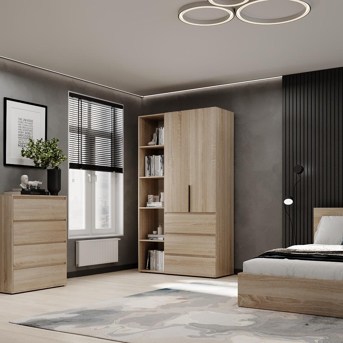 Шкаф распашной комбинированный ART IN HEAD №7 Light 1200x500x2200 мм Дуб Сонома светлый (GALTK0713000000) - фото 3