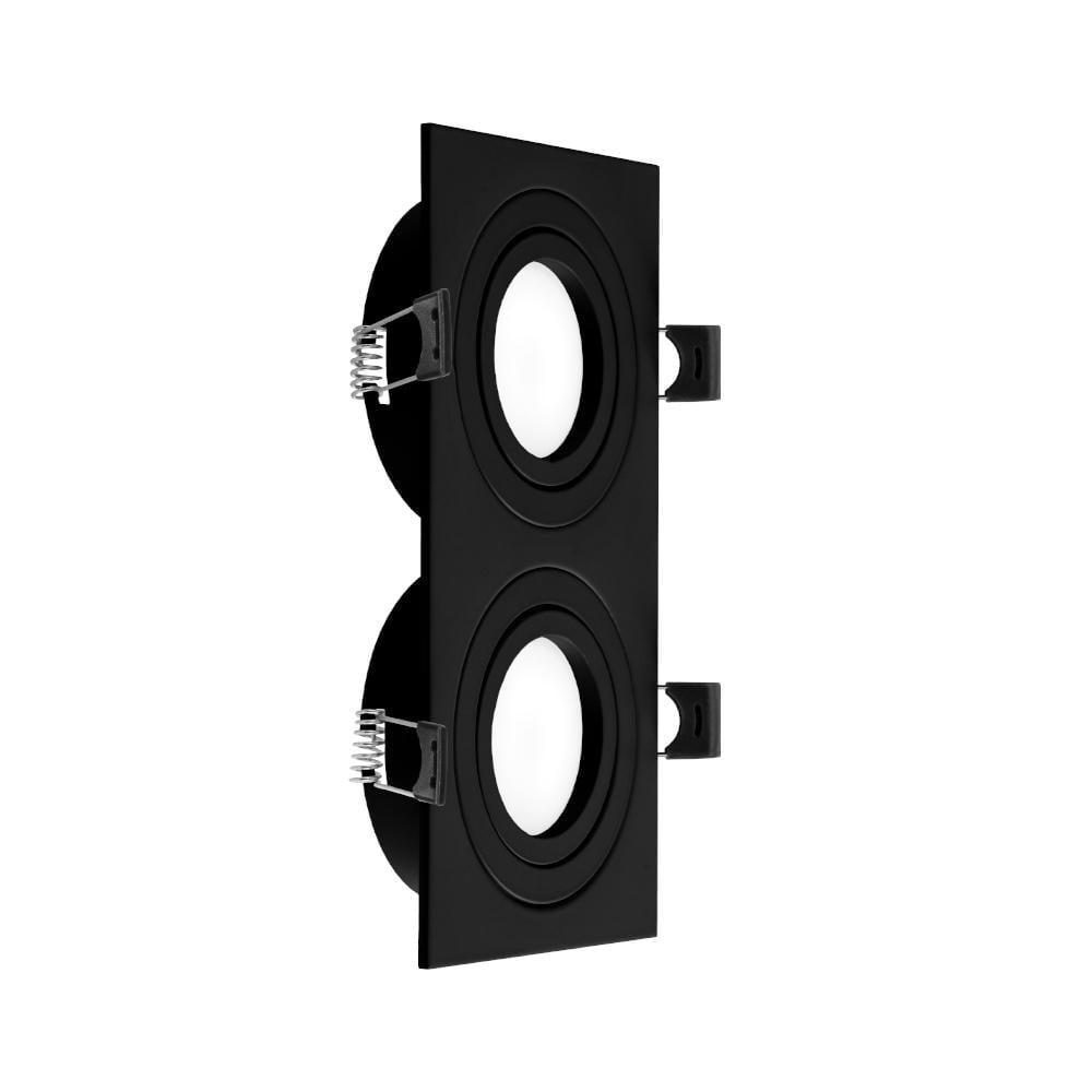 Точечный светильник встроенный Violux RIO-2L 2х35W GU5.3 IP20 Черный (132101)