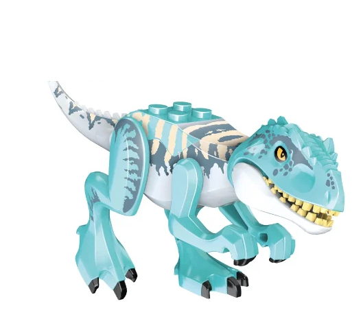 Конструктор Динозавр Индоминус тиранозавр Рекс Jurassic World 12,6х5,3 см Бирюзовый (34619351)