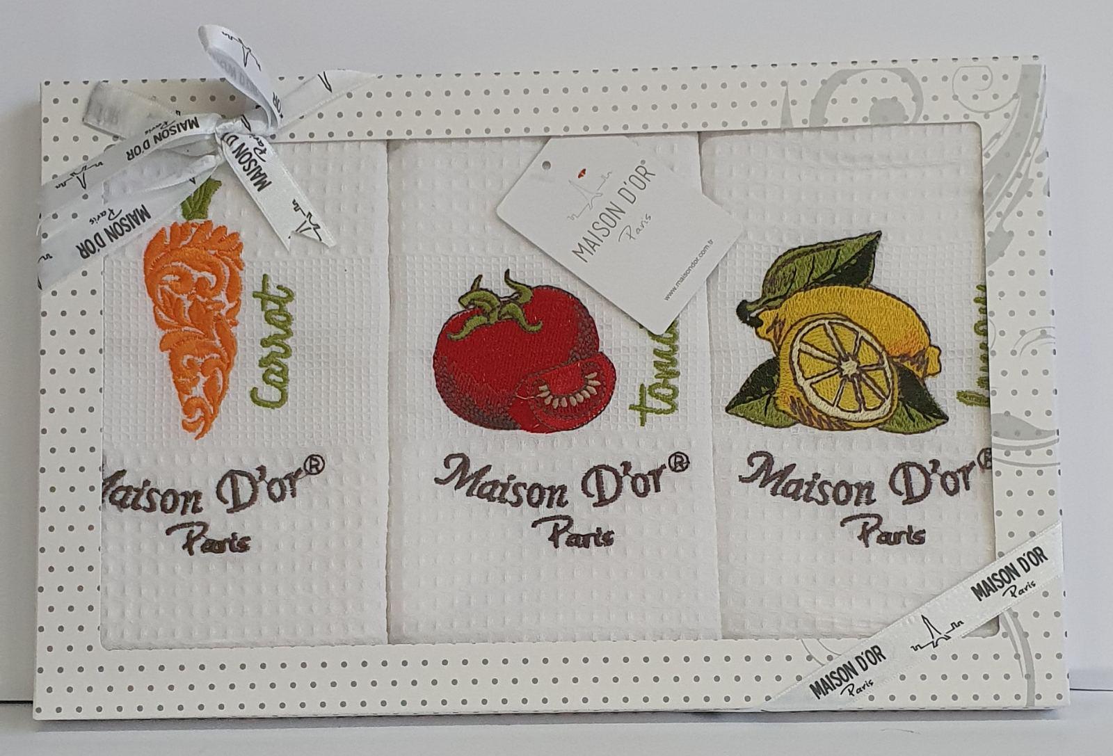 Подарочный набор кухонных полотенец Maison D'or Vegetables (CN6093)