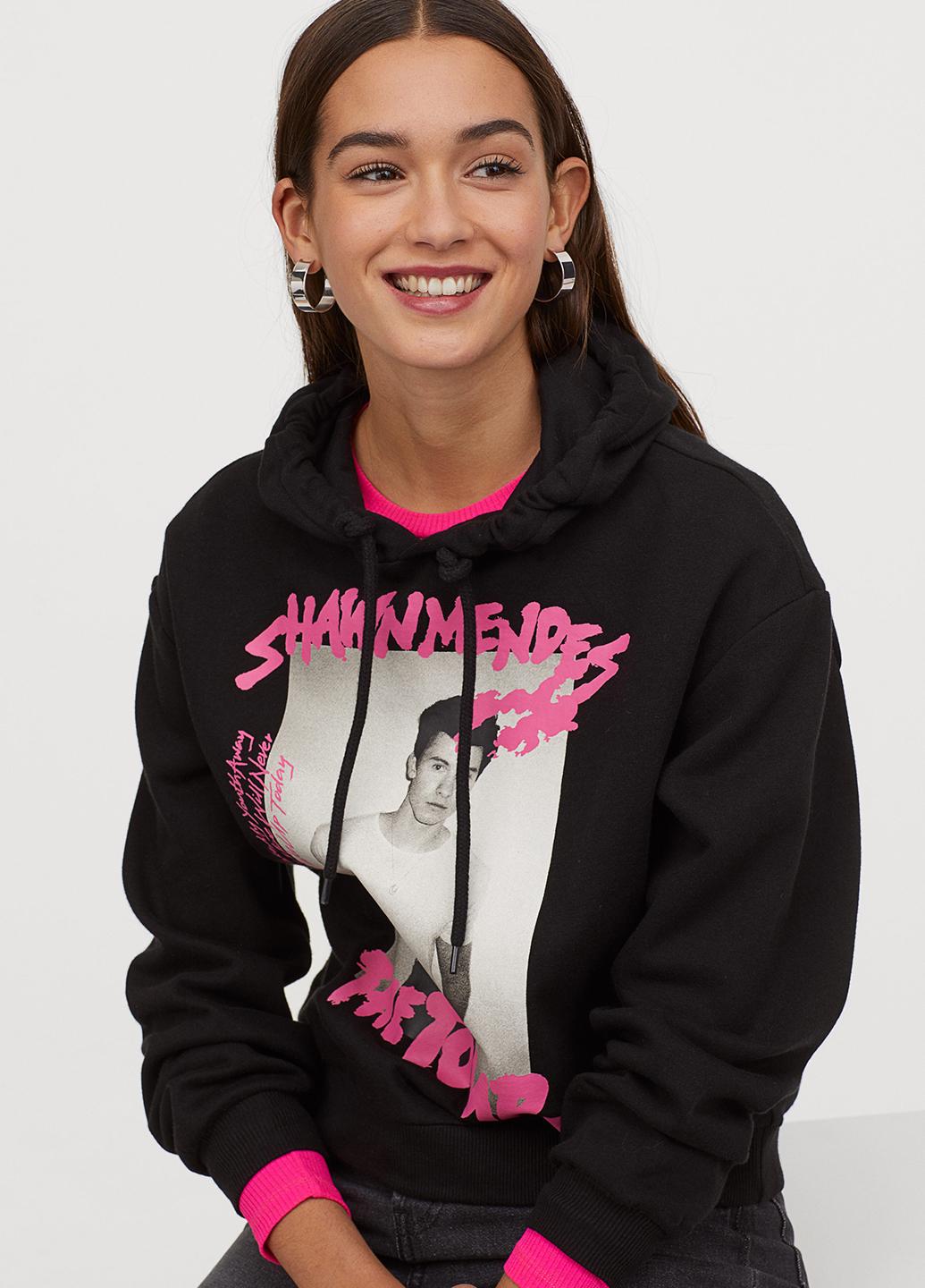 Худи женский H&M XS Черный (816682b45)