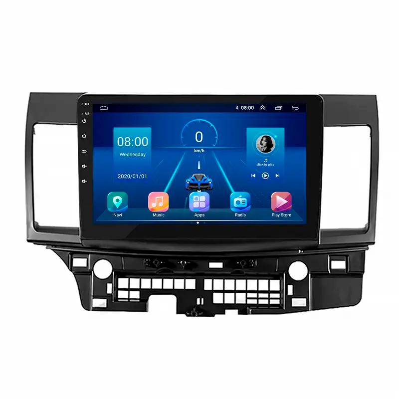 Автомагнитола штатная Lesko Top для Mitsubishi Lancer Evolution X 2007-2016 г. 4G/Wi-Fi/GPS 6/128 GB 10" (7777-44814)