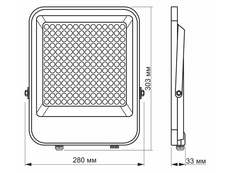 Прожектор Videx PREMIUM LED F2 150W 5000К Серый (26286329) - фото 4 Прожектор Videx PREMIUM LED F2 150W 5000К Серый (26286329) - фото 4