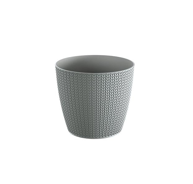 Горшок для цветов Prosperplast Wheaty 21,8х21,8х19,3 см круглый Серый (26330-405)