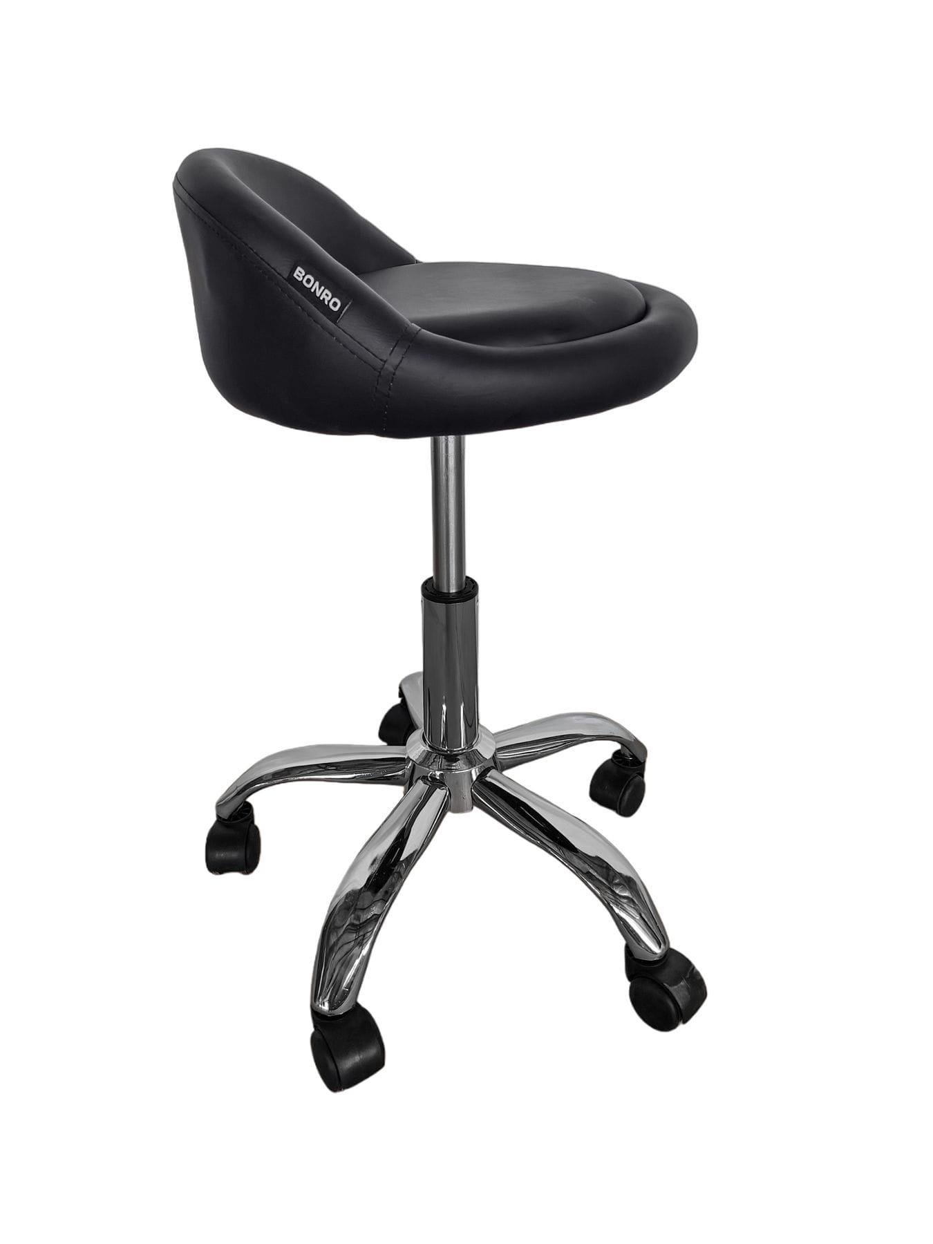 Табурет на колесах со спинкой круглый Черный (368130) - фото 2 Табурет на колесах со спинкой круглый Черный (368130) - фото 2