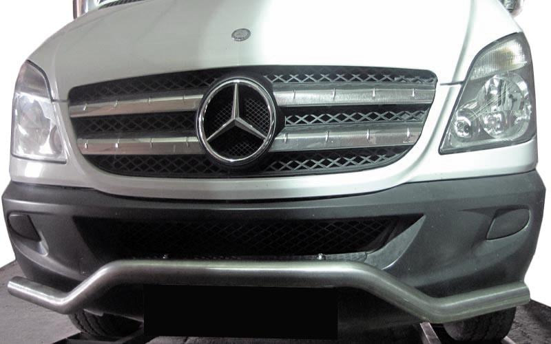Передня нижня дуга MBSP.07.F3-04.6 CAN для Mercedes Sprinter W906 2006-2018 рр. нержавіюча сталь Хром