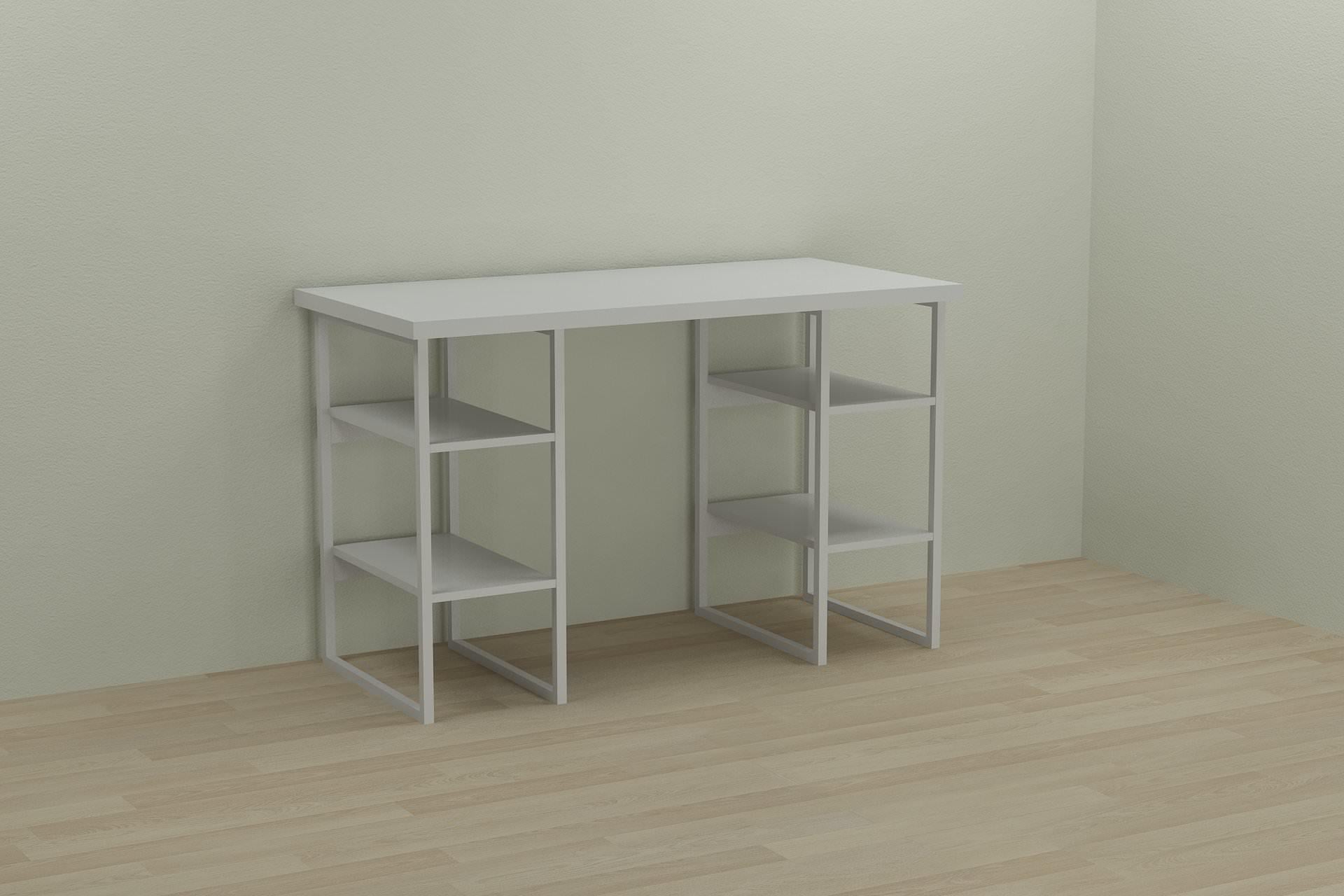 Компьютерный стол Ferrum-decor Карен ДСП 32 мм 75x120x60 см Белый/Белый (FRD-102261)