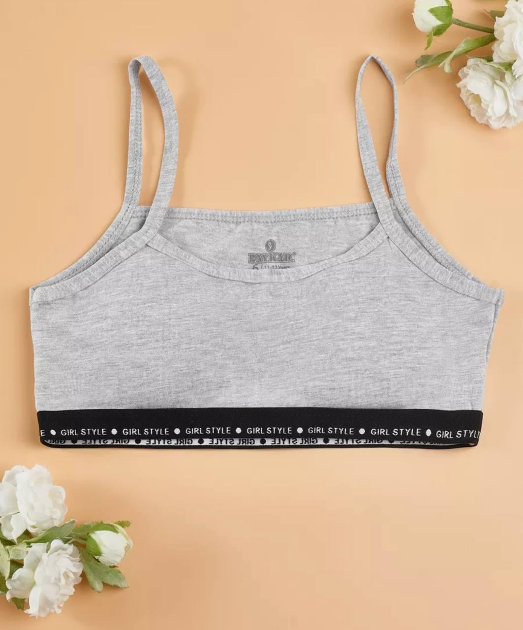 Топ пуш-ап для дівчинки-підлітка BAYKAR р. 8 170-176 см 15-16 років Сірий (4012-20)
