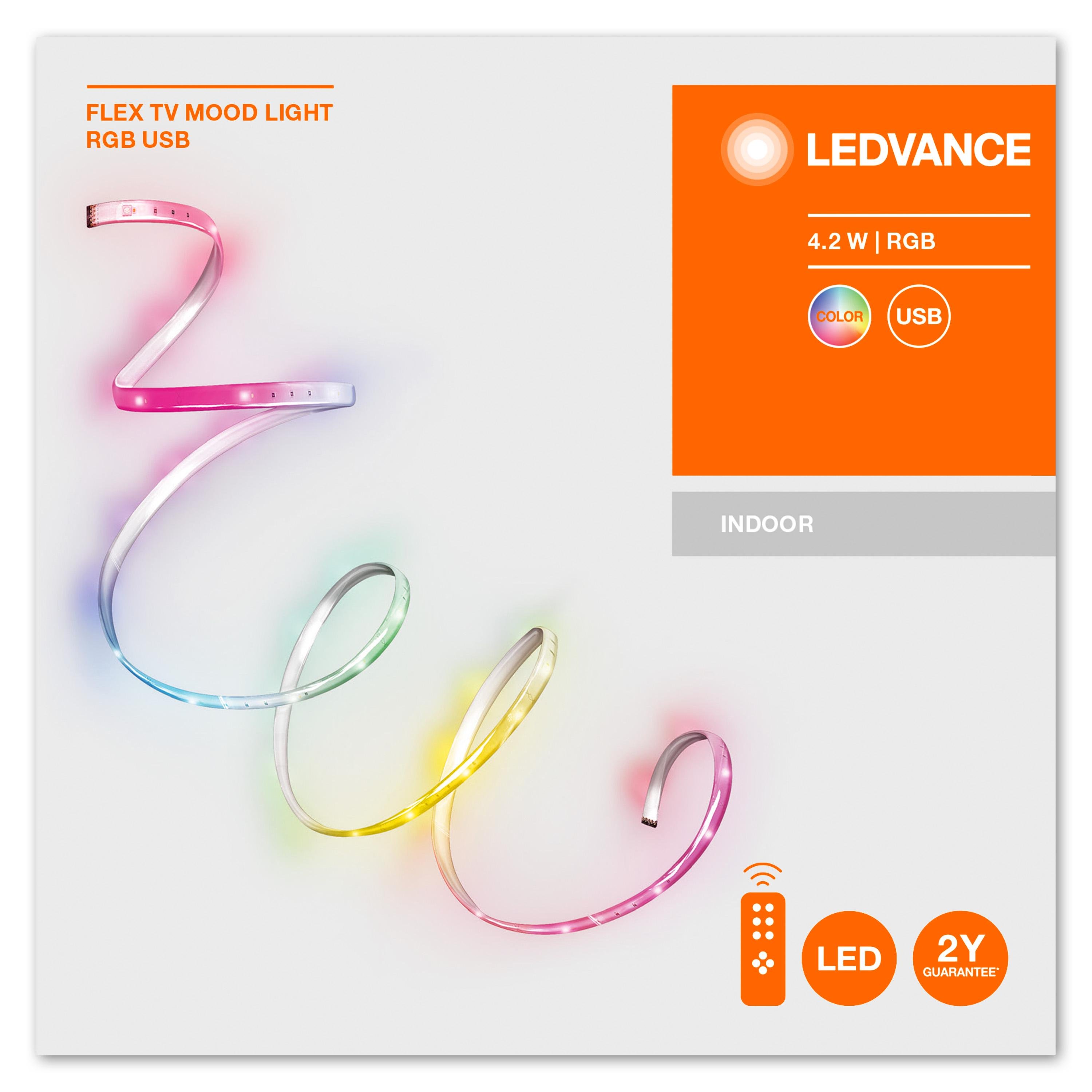 Светодиодная лента Ledvance RGB с пультом и аккумулятором 4,2W 5V IP54 DIM 1500х2,8х10 мм (4058075666917) - фото 4