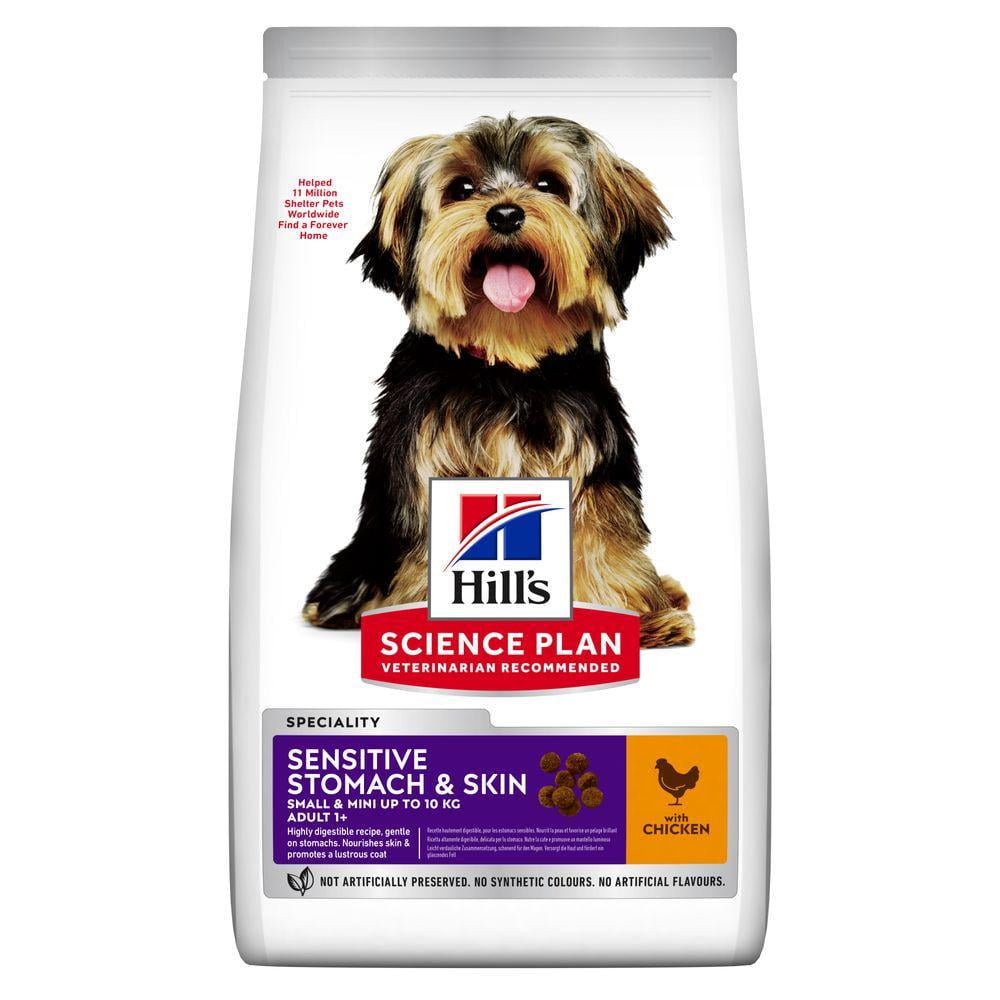 Корм сухий Hill's Science Plan Canine Sensitive Stomach&Skin Small&Mini з куркою для собак дрібних порід з чутливим травленням 3 кг