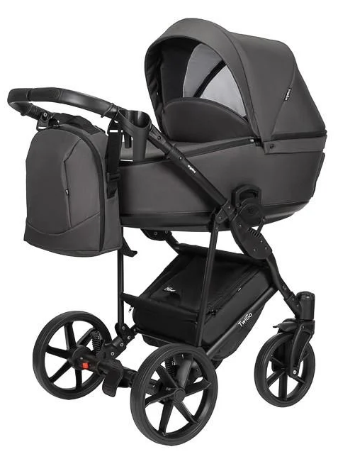 Коляска детская функциональная Angelina Twigo Ecco 2в1 Темно-серый