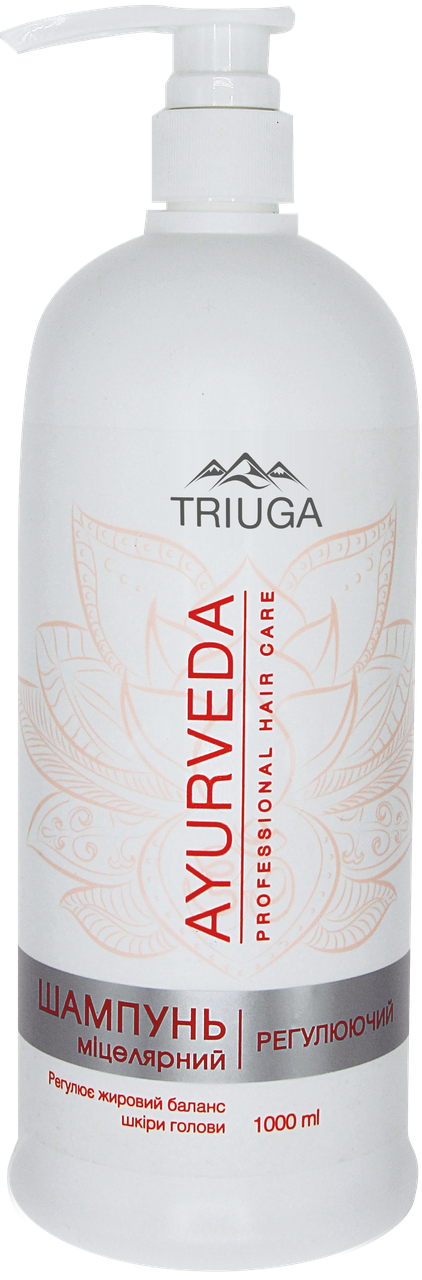 Шампунь мицеллярный регулирующий TRIUGA AYURVEDA Professional hair care 1000 мл