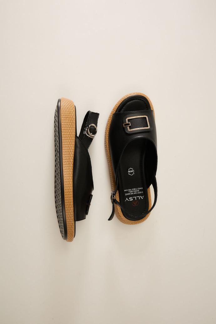 Босоножки женские ALLSY кожаные р. 39 Черный (195237) - фото 4 Босоножки женские ALLSY кожаные р. 39 Черный (195237) - фото 4