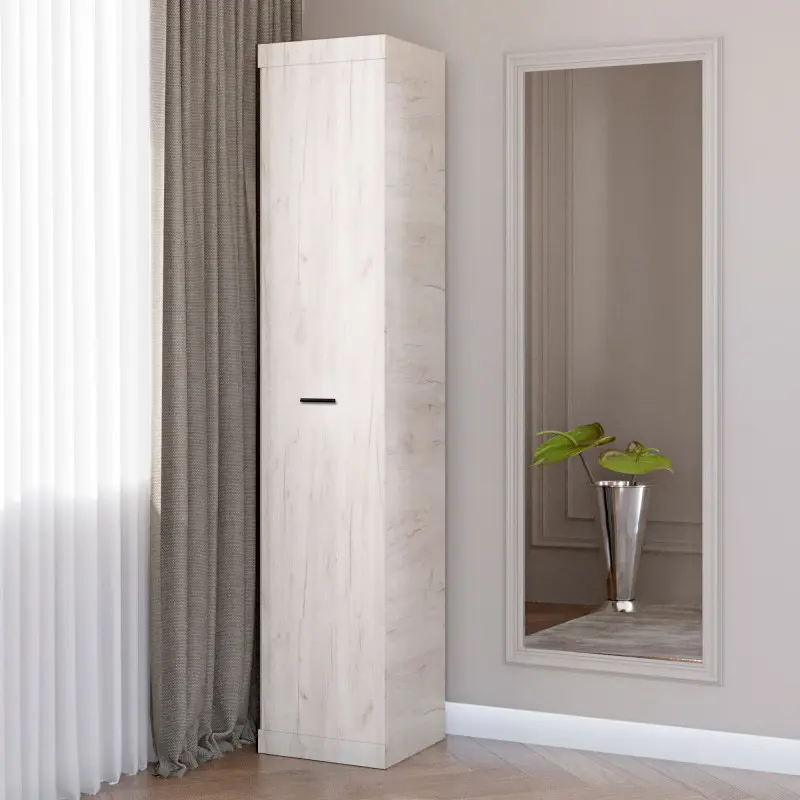 Пенал закрытый Эверест Соната 40х38х205,5 см Дуб крафт белый (30445075)