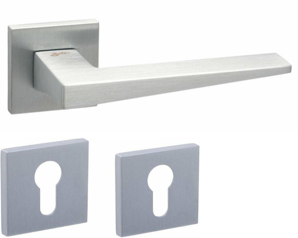 Ручки Safita Sharp HS LT SC накладка под цилиндр Хром матовый (15336pz)