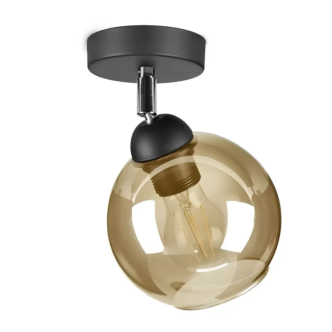 Люстра потолочная Sirius S4910-1 BK+BR (2037192681)