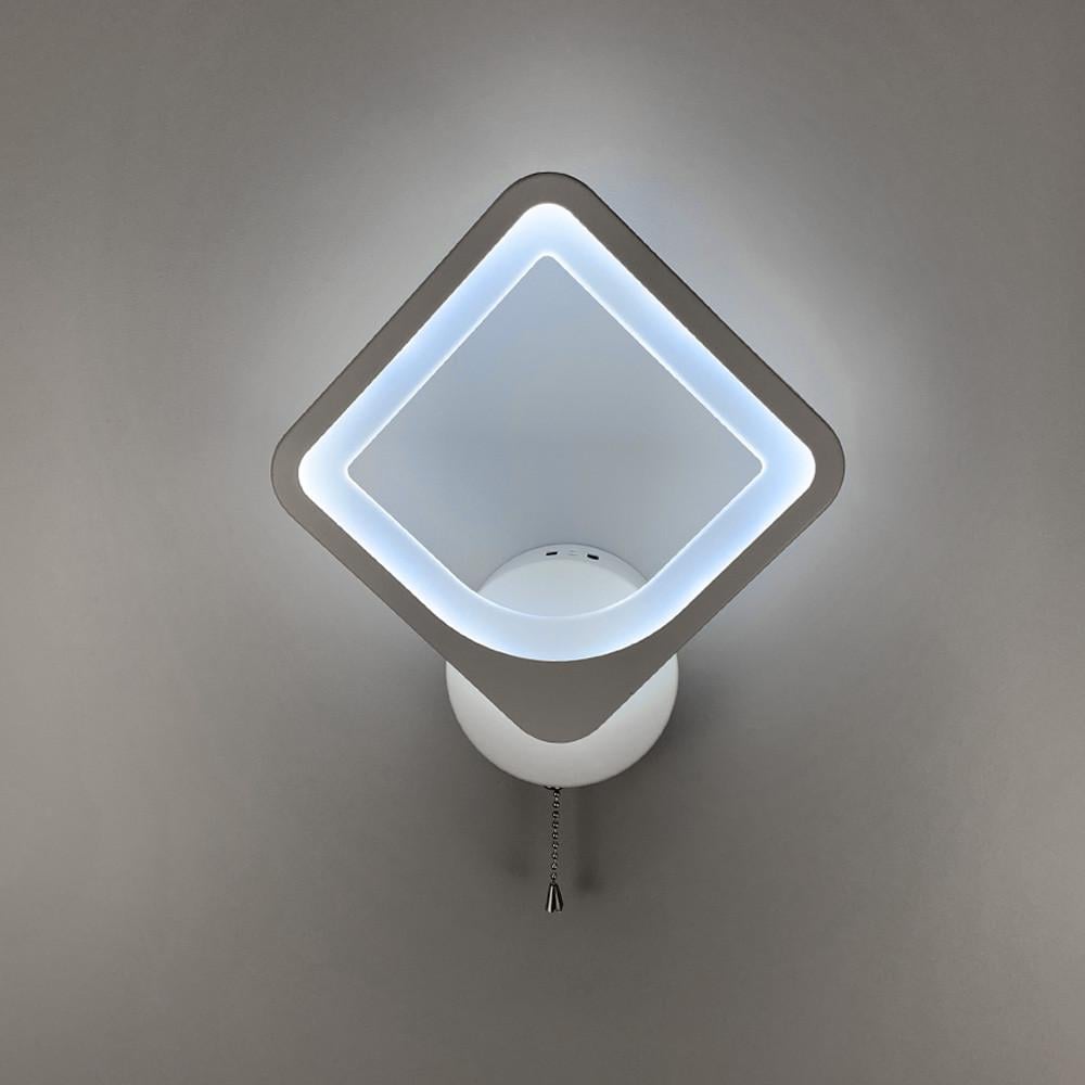 Бра мінімалістичнe LED у білому корпусі (2281/1S WT) - фото 2 Бра мінімалістичнe LED у білому корпусі (2281/1S WT) - фото 2