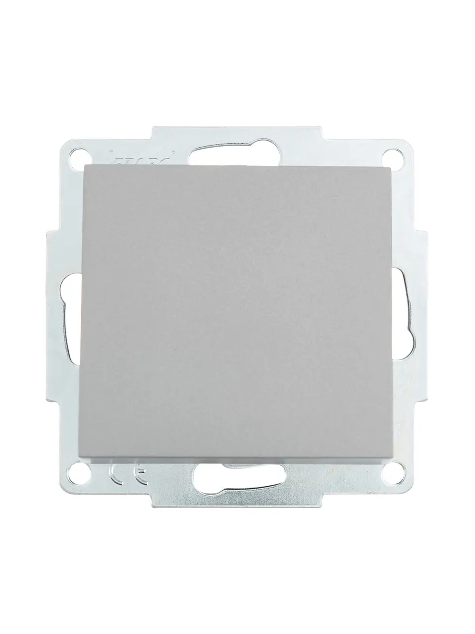 Выключатель Lezard Vesna 1-клавишный серый