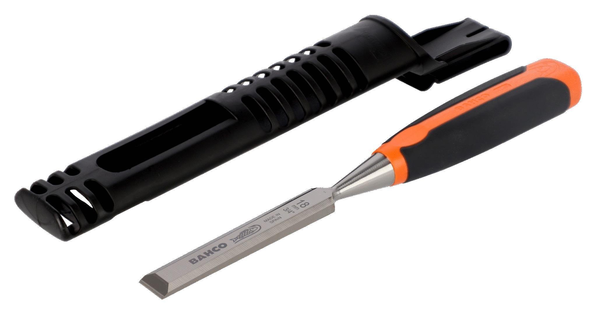 Стамеска професійна Bahco прецизійне заточення/спец загартування і відпуск чохол ERGO 18 мм (16353)