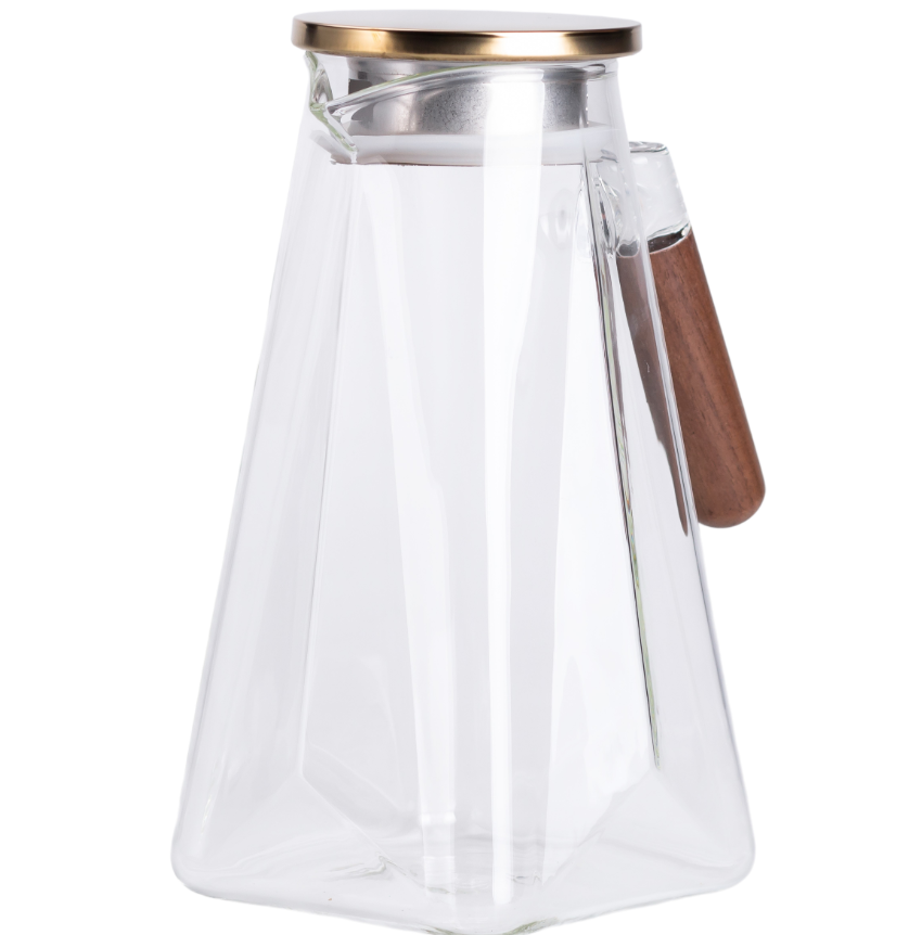 Чайник заварювальний із боросилікатного скла 2 л Прозорий - фото 3 Чайник заварювальний із боросилікатного скла 2 л Прозорий - фото 3