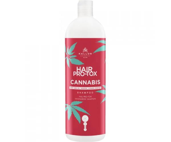 Шампунь Kallos Cosmetics Hair Pro-Tox Cannabis с маслом семян конопли 1000 мл (5998889517380) - фото 1