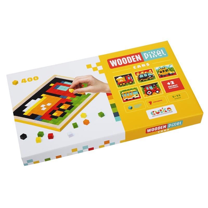 Мозаїка дитяча дерев'яна Cubika Машинки 400 деталей (14903) - фото 2