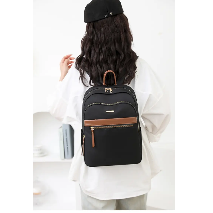 Рюкзак женский городской нейлоновый Черный (511G) - фото 5 Рюкзак женский городской нейлоновый Черный (511G) - фото 5