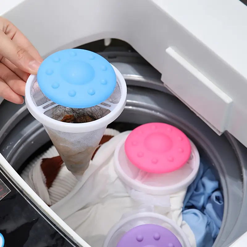 Фильтр-мешок для сбора мусора и ворса в стиральную машину 1 шт. Розовый - фото 5 Фильтр-мешок для сбора мусора и ворса в стиральную машину 1 шт. Розовый - фото 5