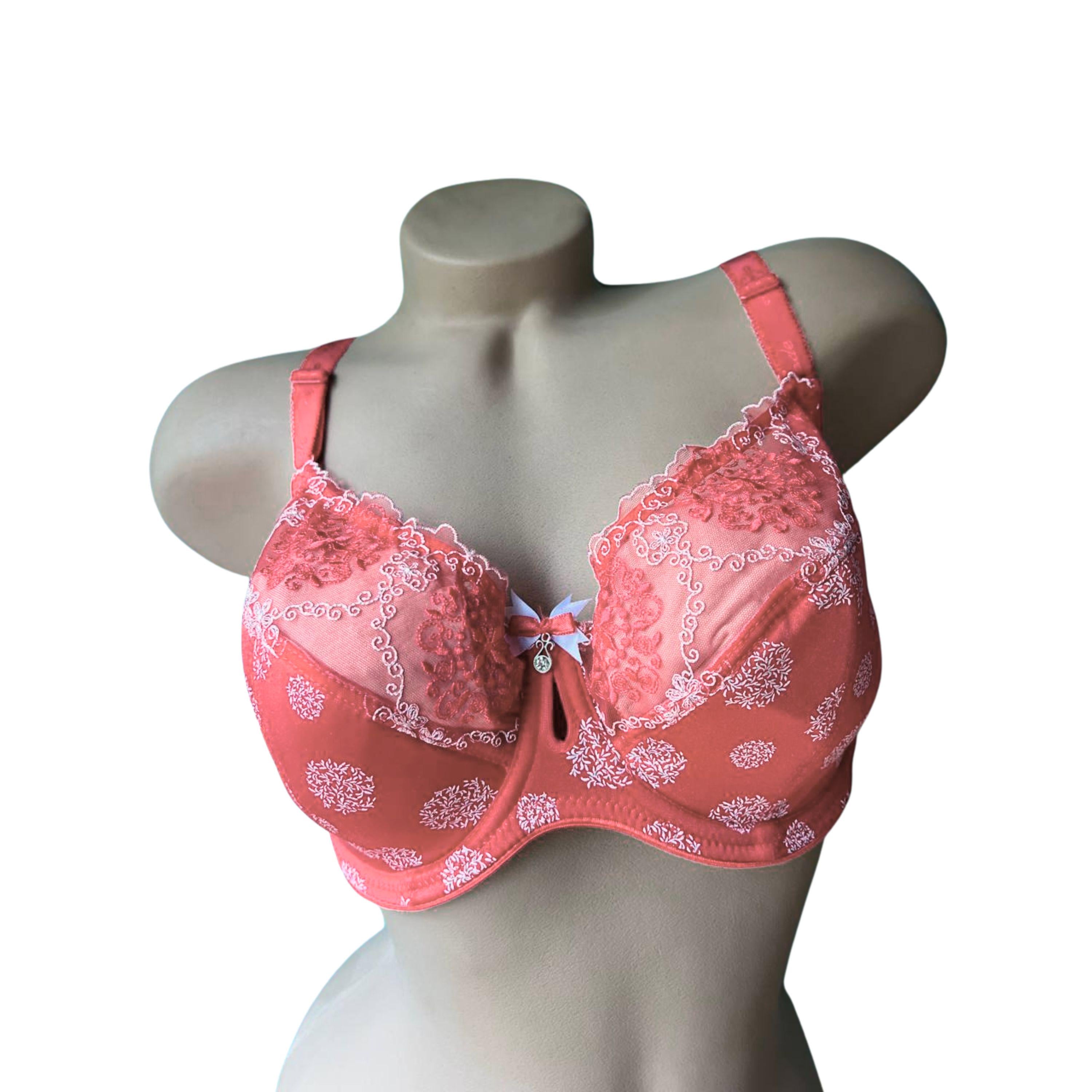 Бюстгальтер з кісточками Lanny mode напівпоролон 90G Кораловий (12491)