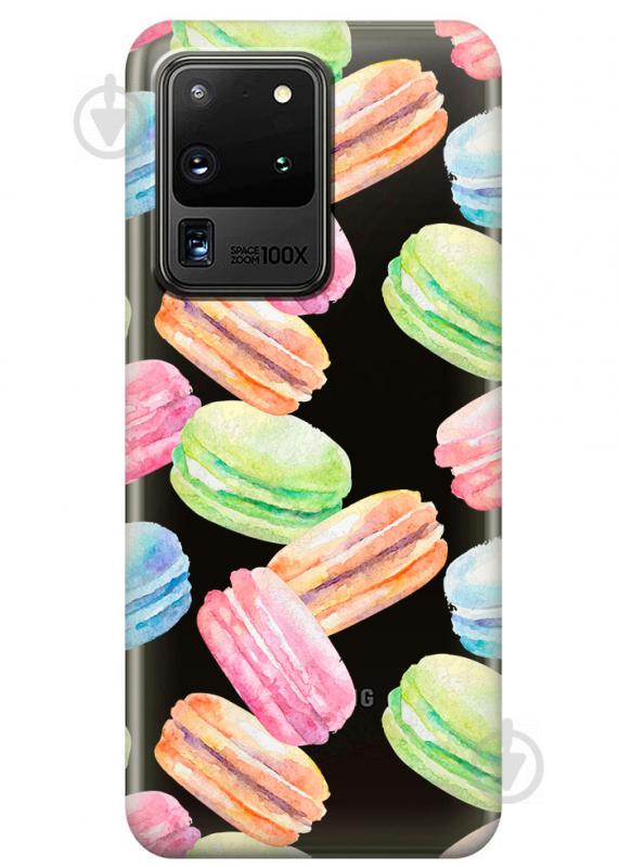 Прозрачный силиконовый чехол iSwag для Samsung Galaxy S20 Ultra Французские печенья (M1163) Прозрачный силиконовый чехол iSwag для Samsung Galaxy S20 Ultra Французские печенья (M1163)