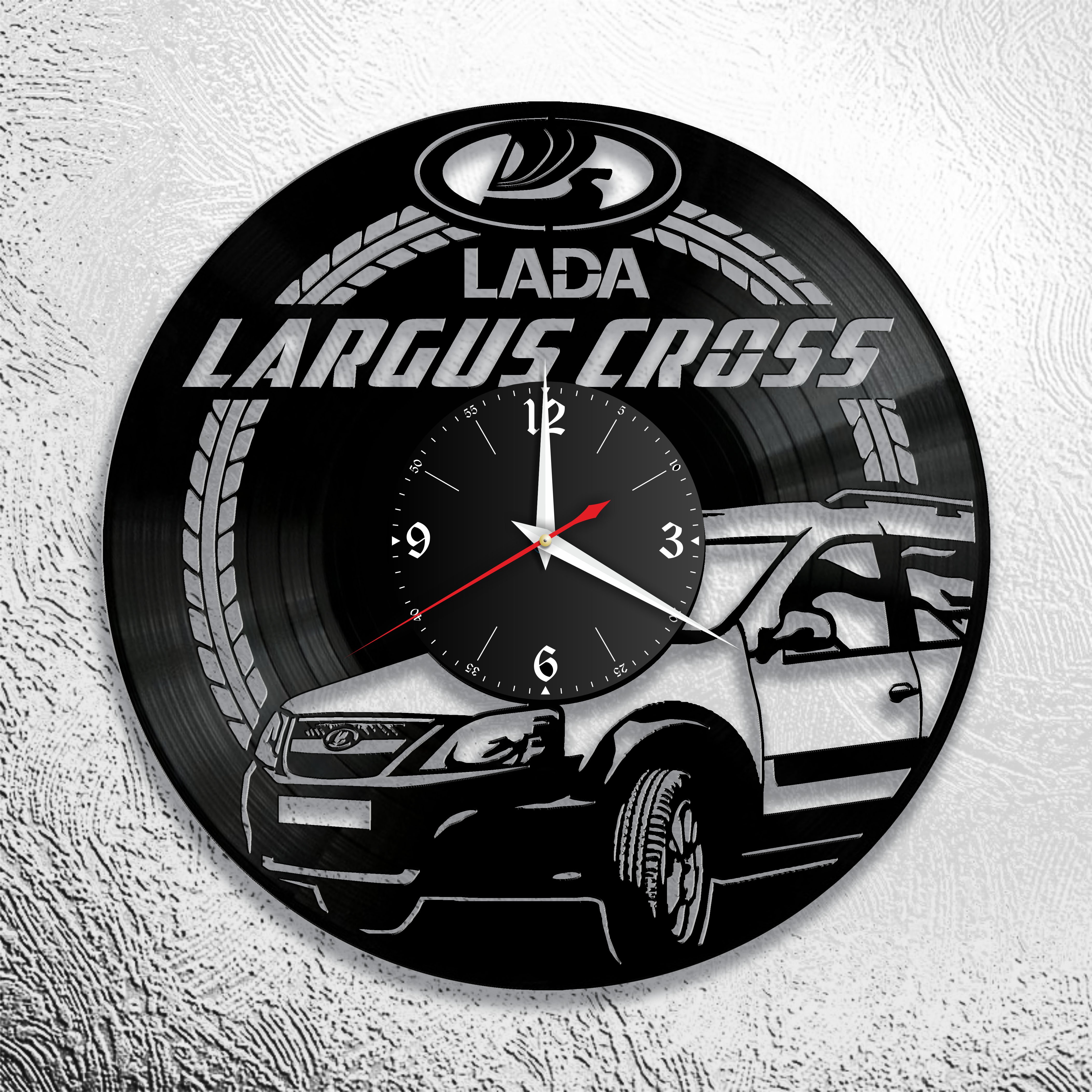 Часы настенные Lada Largus Cross 0901 из виниловой пластинки