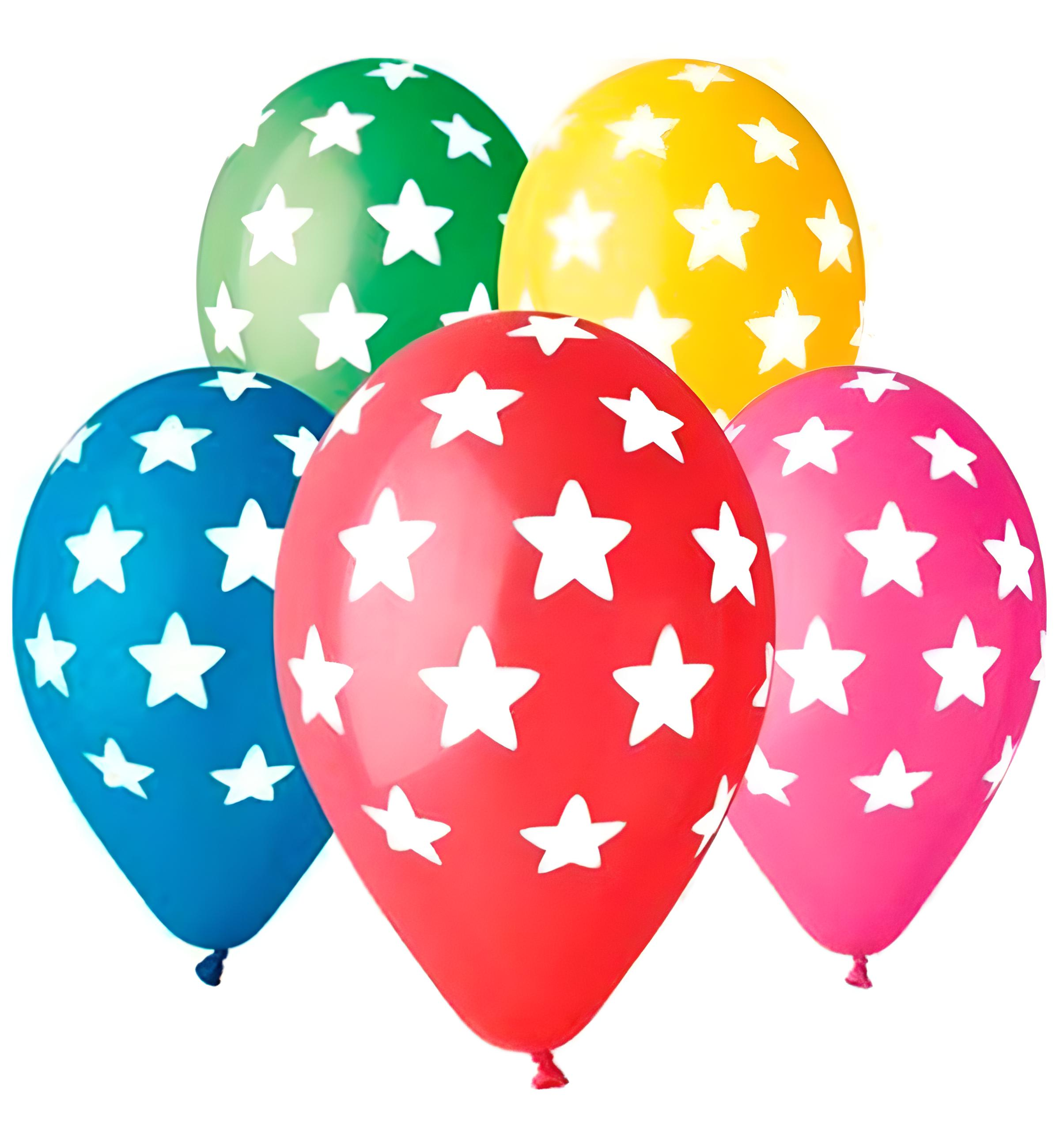 Воздушные шарики Color Stars натуральный латекс 10 шт. 30 см (30664)