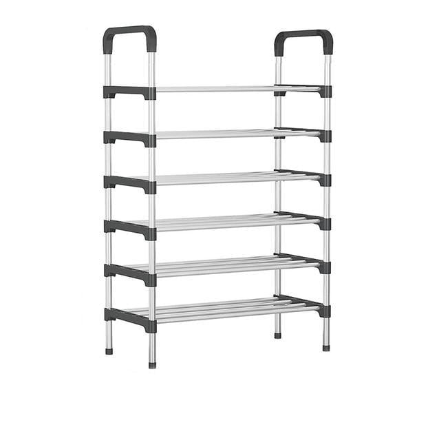 Полка для обуви нержавеющая сталь 6 секций 110 см (RD-9005)