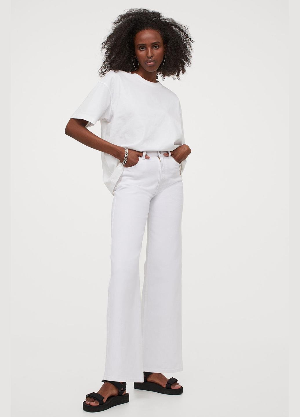 Джинсы женские H&M р. 38 Белый (9630873b47)