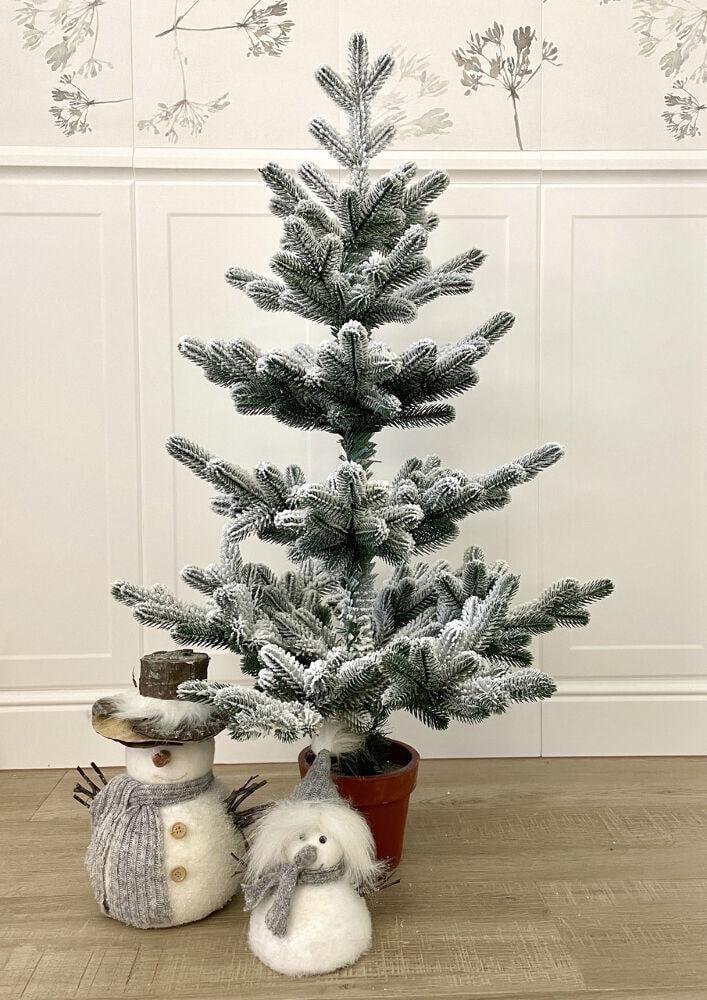 Ялинка лита Traditional в горщику 90 см Засніжений (215/90/GS)